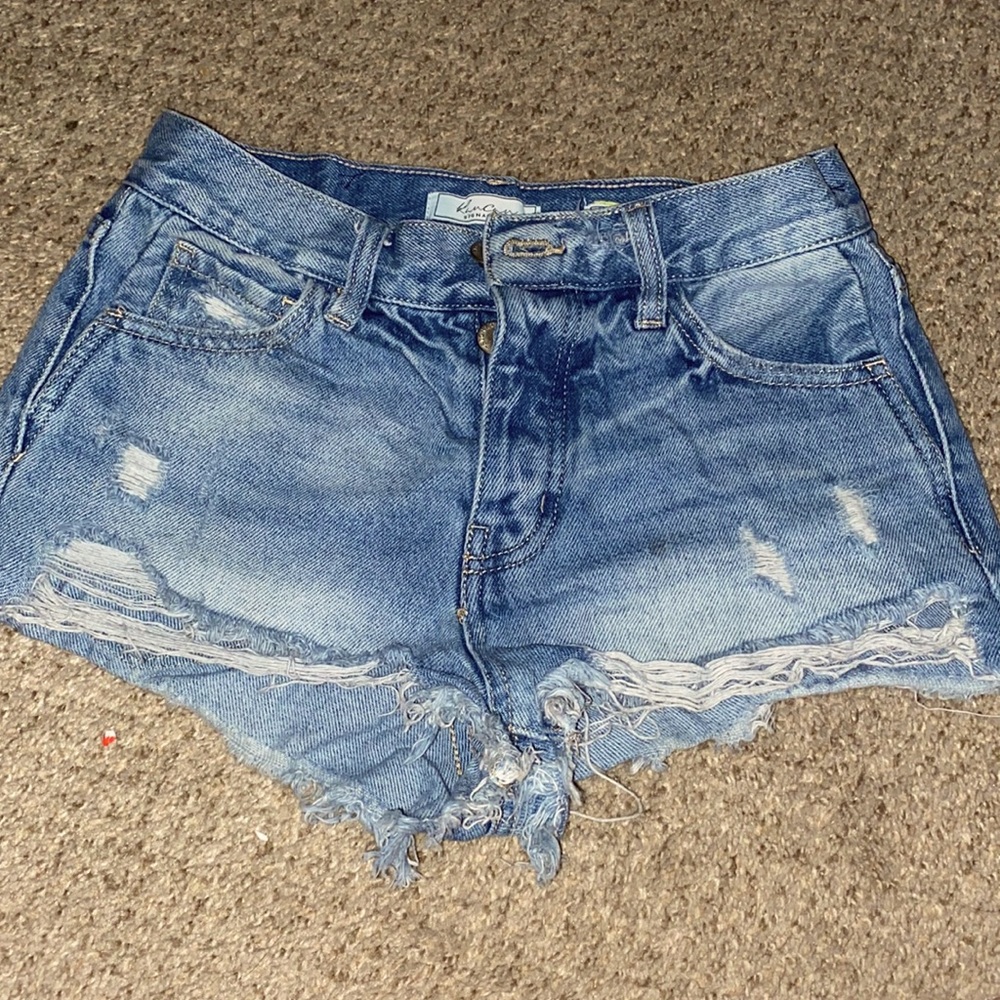 High Rise Jean Shorts